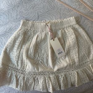 LoveShackFancy mini skirt